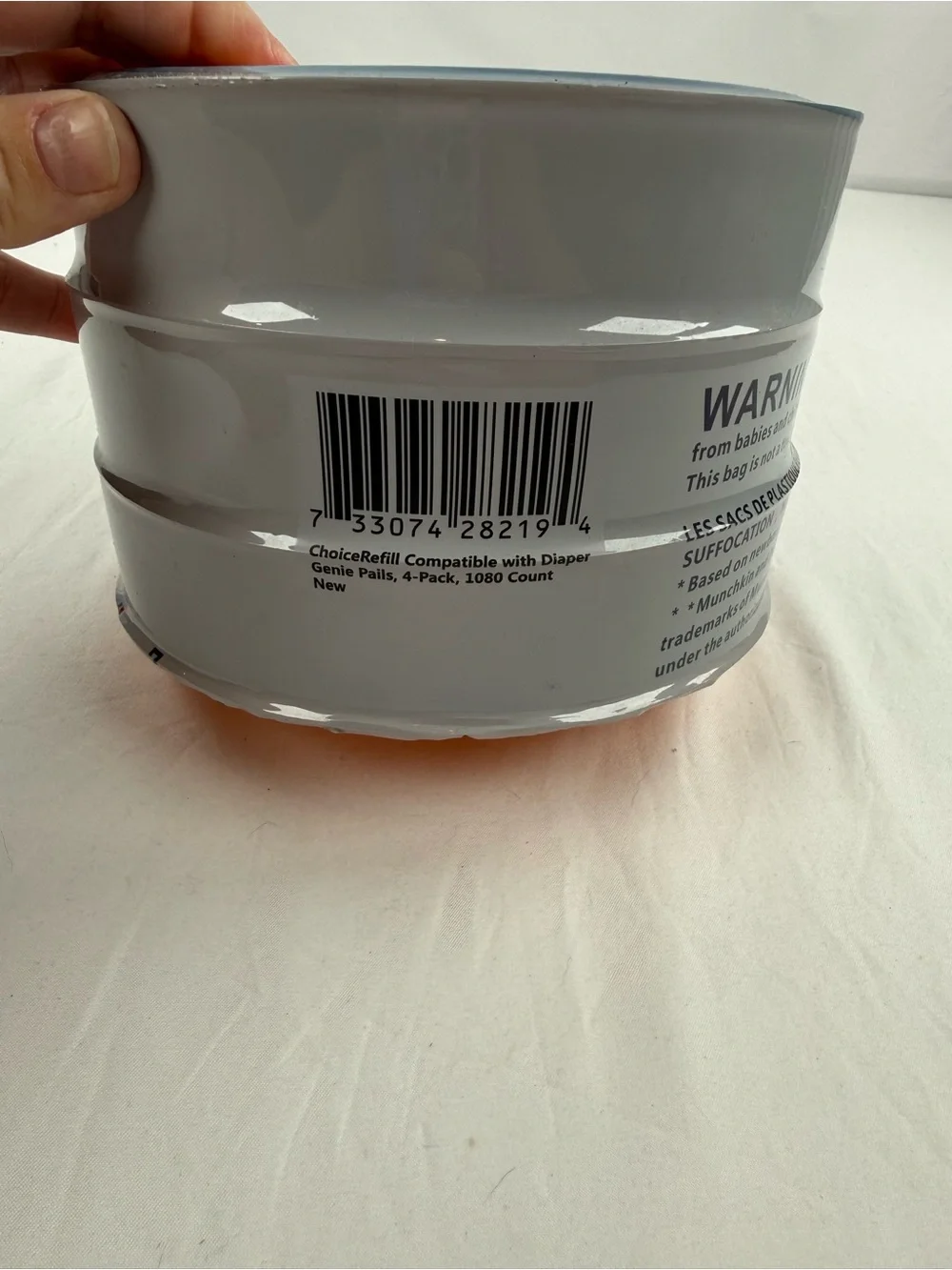 Choice Refills Orange Diaper Pail Refill Canister- 4 Pack